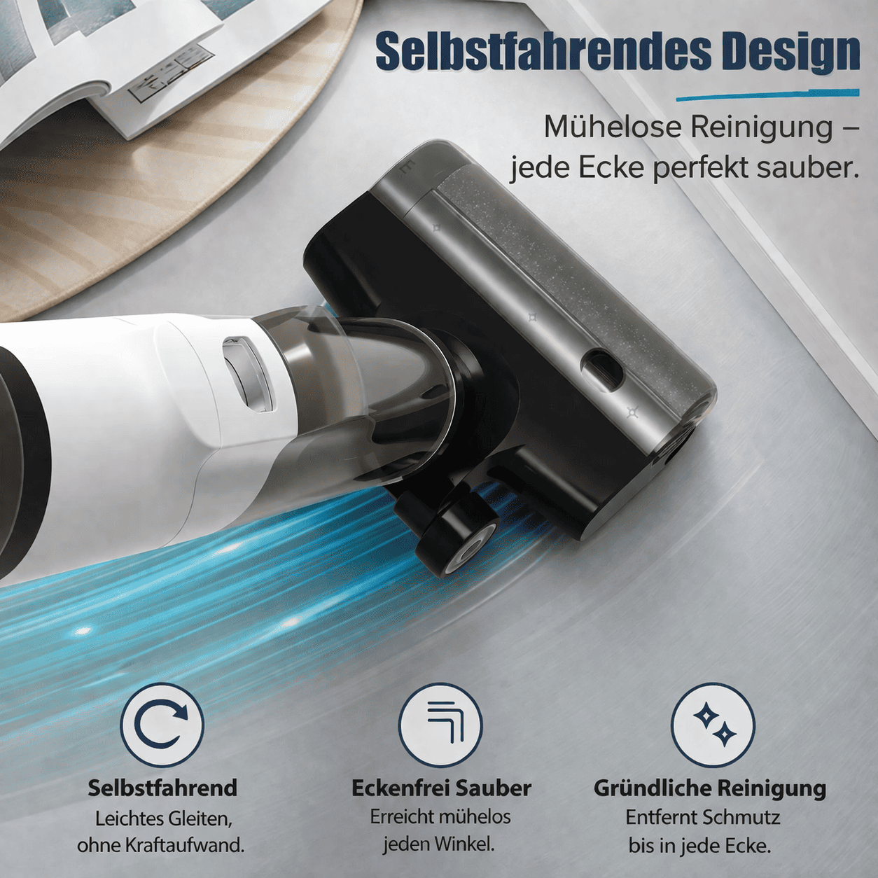 AQUALUX Pro 45 – Nass & Trocken Reinigung in einem Schritt